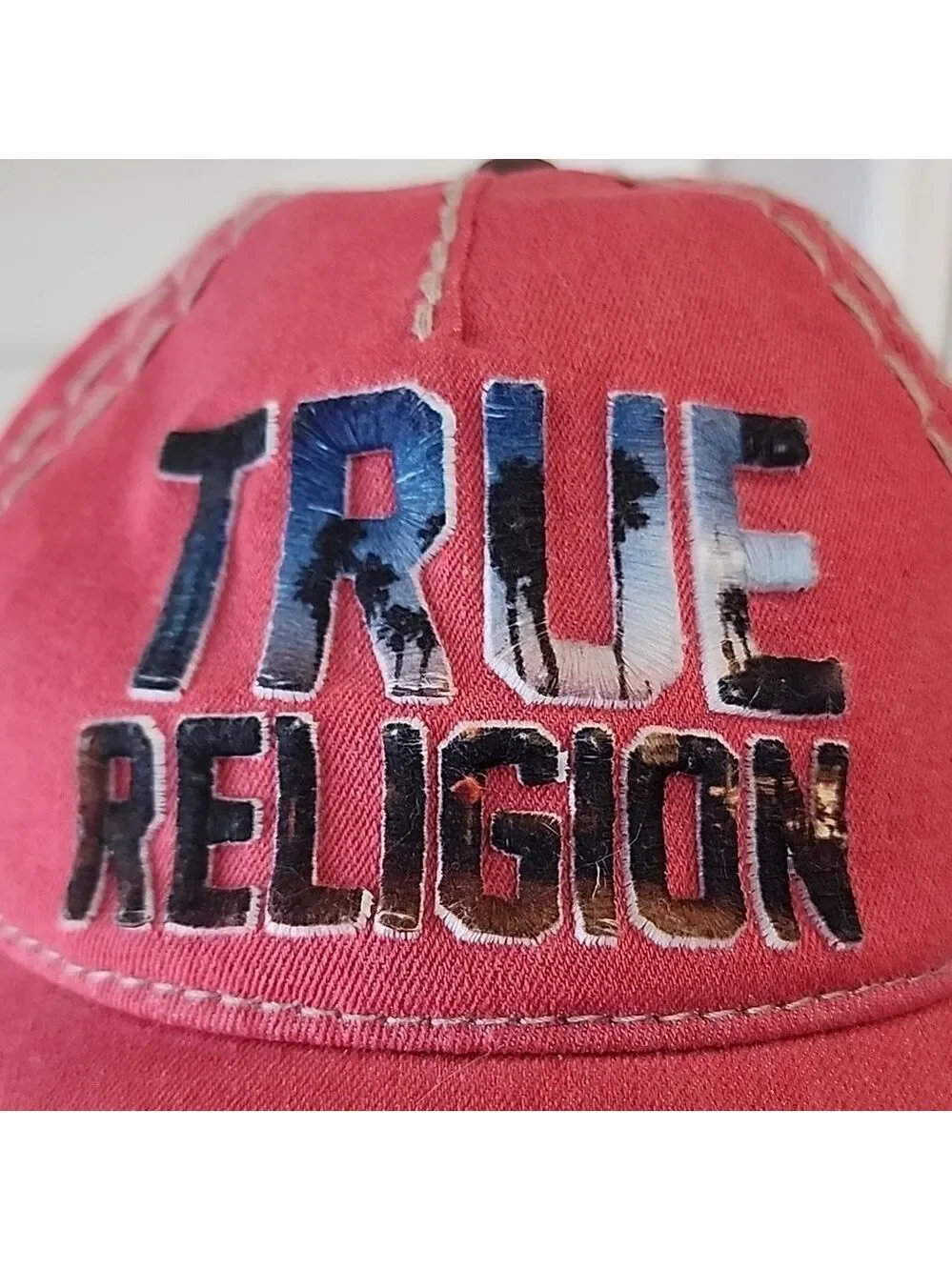 Vintage True Religion Y2K Adjustable Strapback Cap
